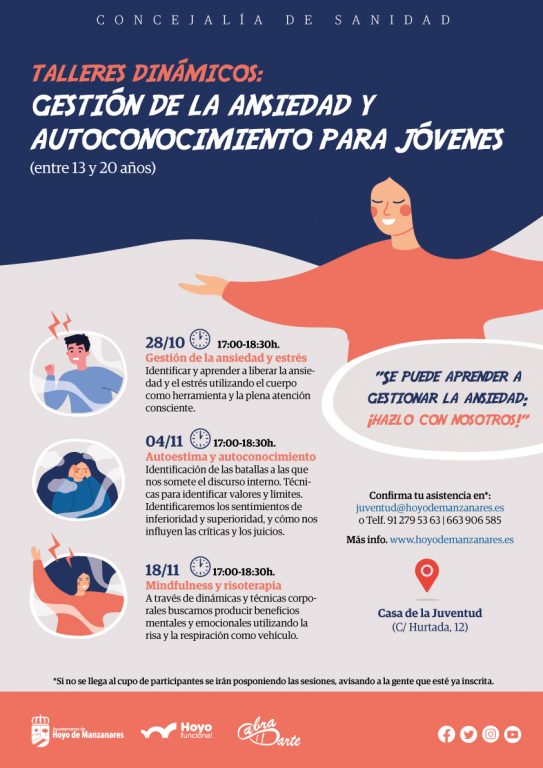 TALLER: GESTIÓN DE LA ANSIEDAD Y EL AUTOCONOCIMIENTO - Ayuntamiento ...