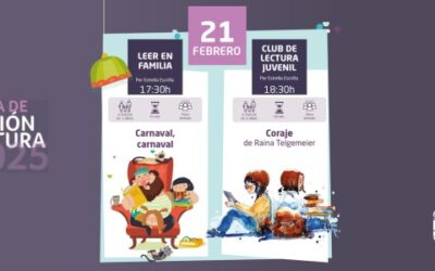Este 21 de febrero tendremos un nuevo viernes de ‘Leer en familia’ y ‘Club de lectura juvenil’