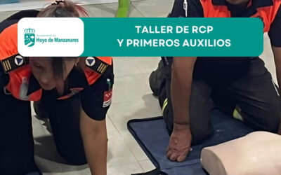 Taller de RCP y primeros auxilios impartido por Protección Civil de Hoyo de Manzanares