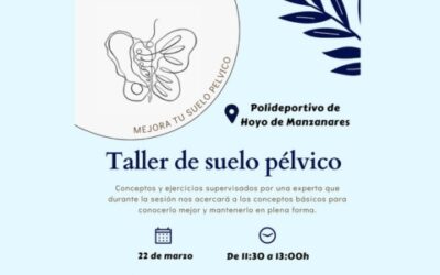Taller de suelo pélvico en Hoyo de Manzanares el próximo sábado 22 de marzo