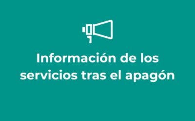Información de los servicios tras el apagón eléctrico en España