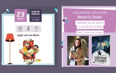 Última jornada del curso de “Leer en Familia” y el “Club de Lectura Juvenil” con la visita especial de la autora Beatriz Osés