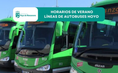 Horarios de verano líneas de autobuses 610, 611, 611A y 612