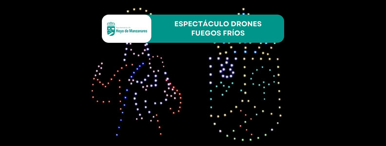 Hoyo de Manzanares despide sus fiestas con un gran espectáculo de 150 drones y fuegos fríos, reafirmando su compromiso con la inclusión