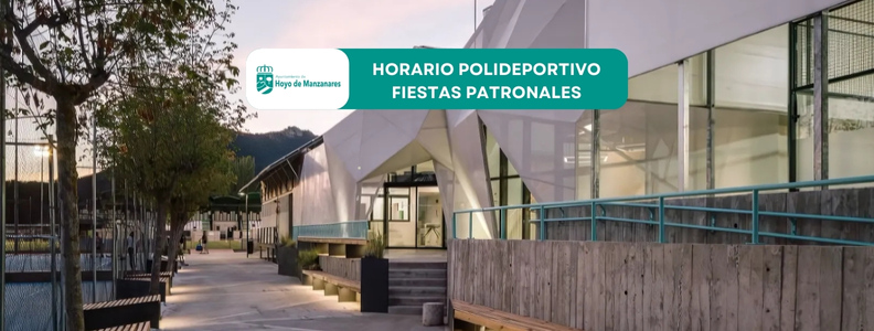 Horario apertura Polideportivo Municipal 5 y 8 de septiembre de 2025