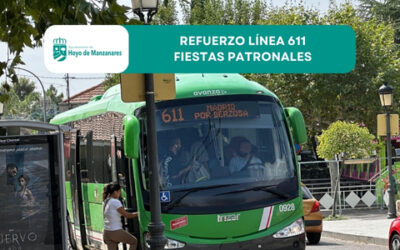 Refuerzo línea 611 durante las Fiestas Patronales de Hoyo de Manzanares