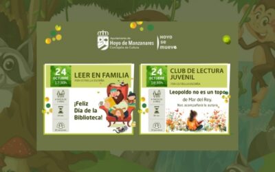 ‘Leer en familia’ y ‘Club de lectura juvenil’ en el Día de la Biblioteca