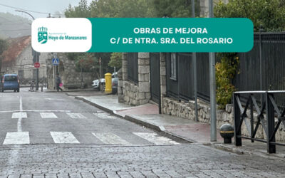 El Ayuntamiento de Hoyo de Manzanares inicia la remodelación de la calle de Ntra. Sra. del Rosario