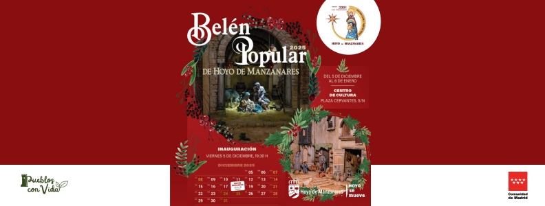 Inaugurada la XXIV edición del Belén Popular y Napolitano de Hoyo de Manzanares