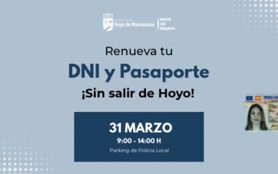 Renueva tu DNI y Pasaporte en Hoyo de Manzanares el próximo 31 de marzo