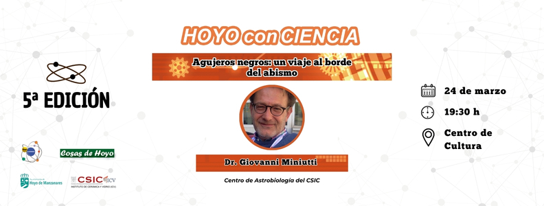 Nueva conferencia de Hoyo conCiencia: «Agujeros negros: un viaje al borde del abismo»