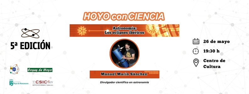 Nueva conferencia de Hoyo conCiencia: «Astronomía: Los eclipses ibéricos»