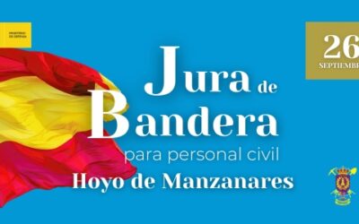 Jura de bandera para personal civil en Hoyo de Manzanares