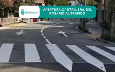 Restablecido el tráfico y el recorrido del autobús tras la finalización de las obras en Ntra. Sra. del Rosario