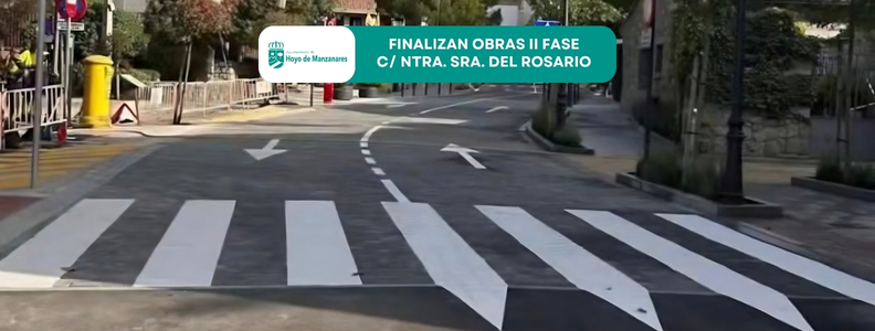 Finalizan las obras de la segunda fase de la calle de Ntra. Sra. del Rosario